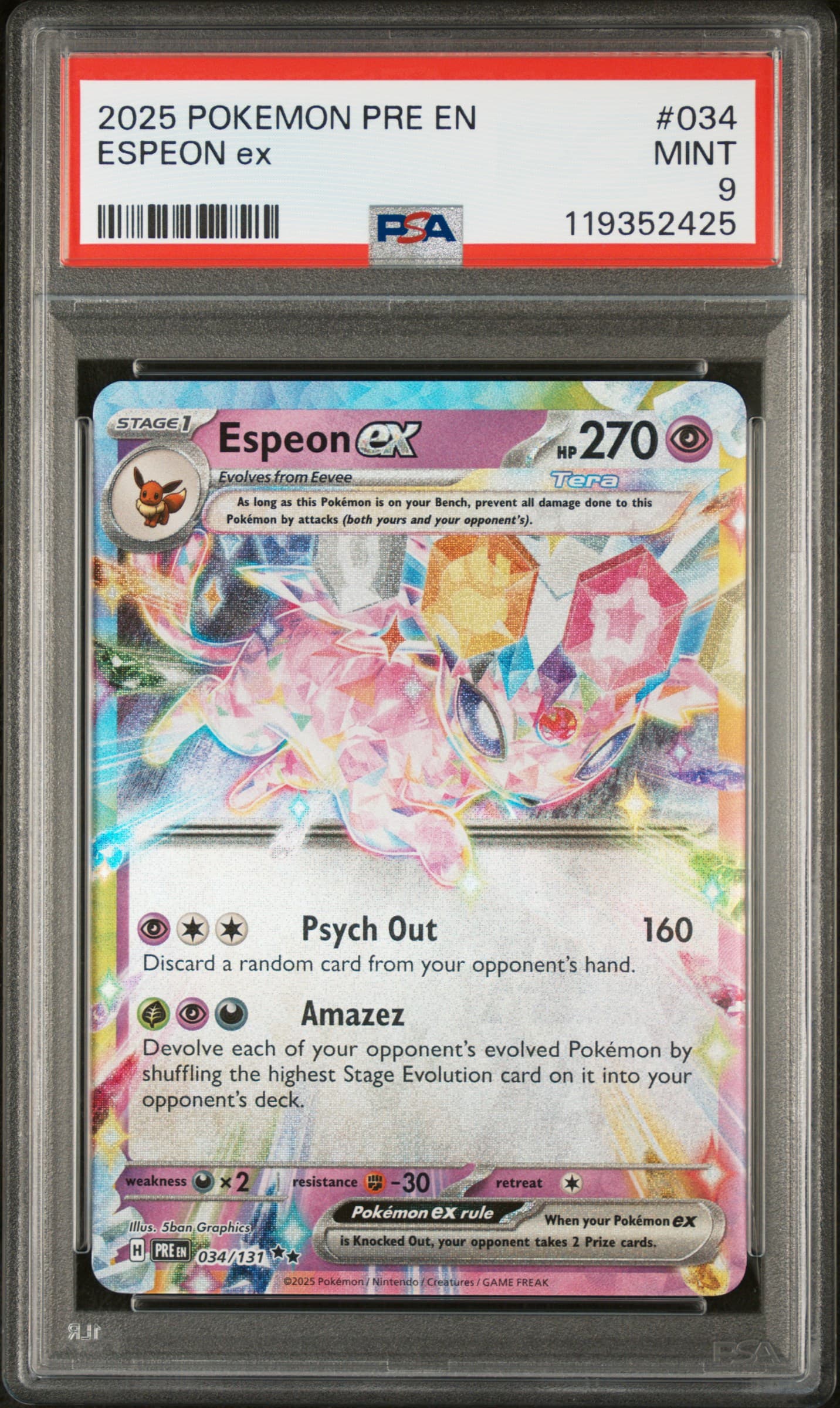 Espeon ex PSA 9