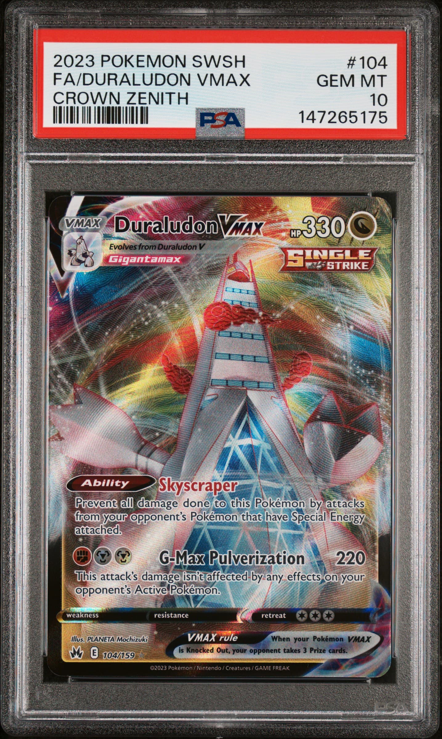 Duraludon VMAX PSA 10