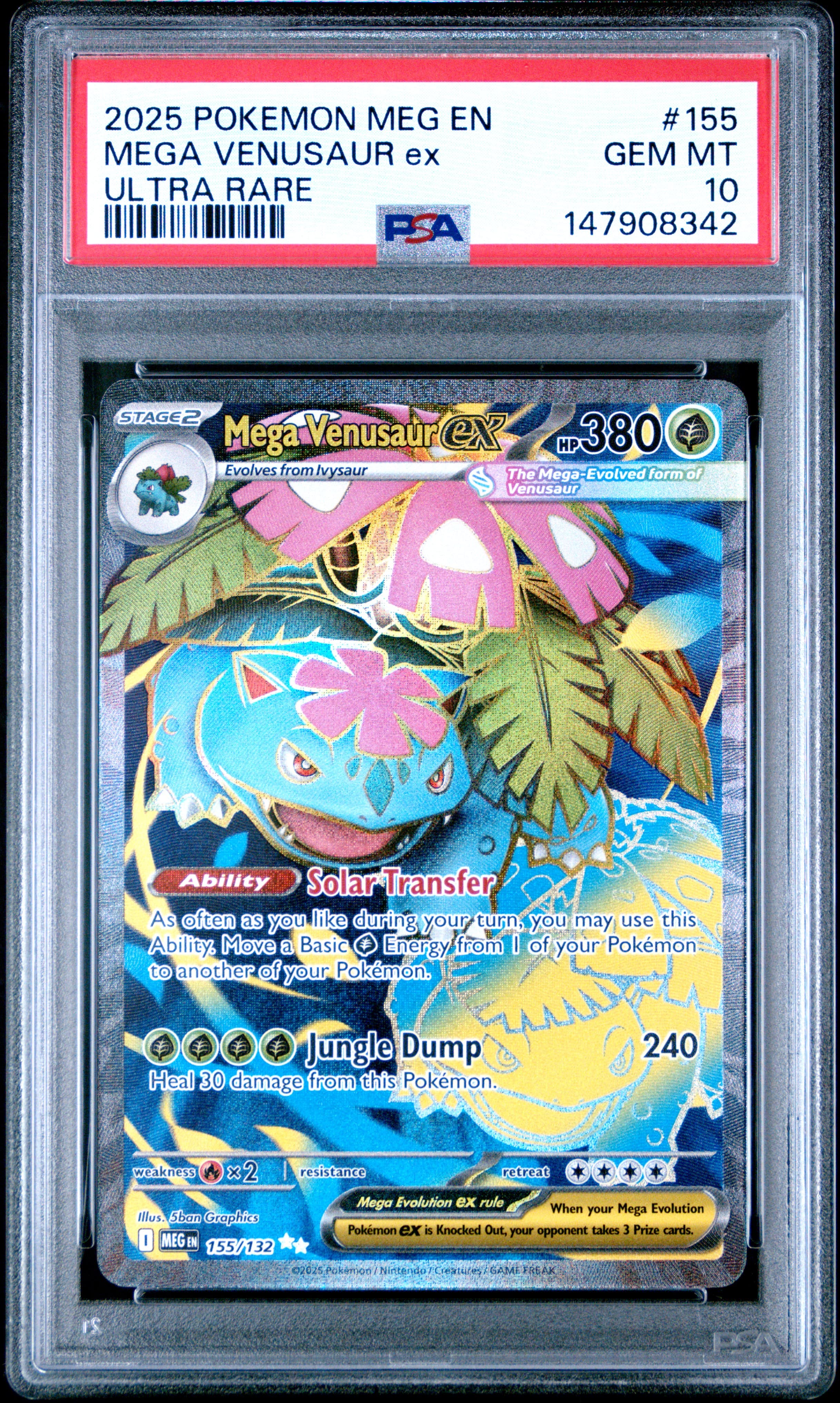 Mega Venusaur ex PSA 10