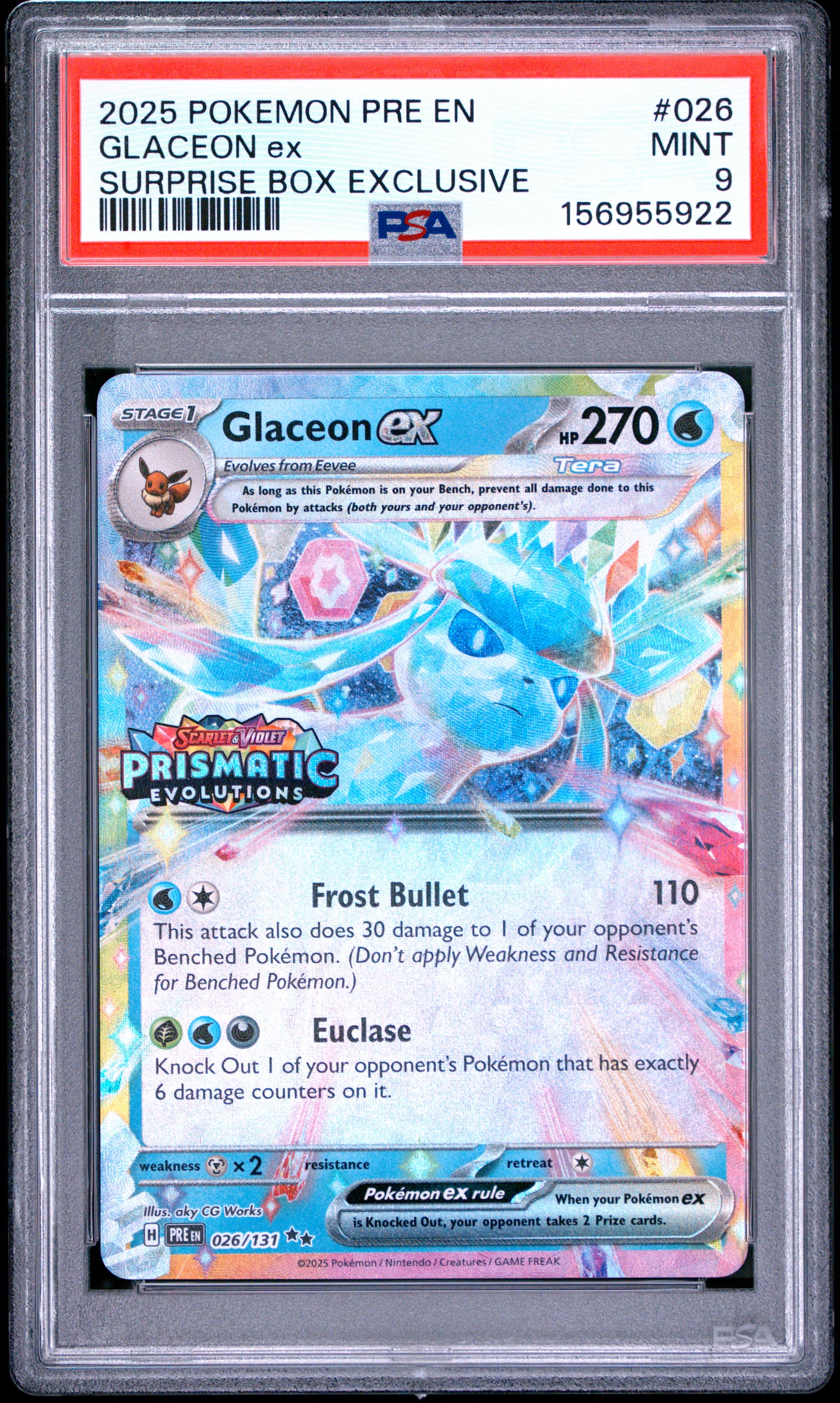 Glaceon ex PSA 9